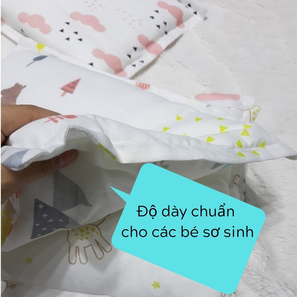 Gối xô sơ sinh 👶CHÍNH HÃNG👶 Gối xô DOKMA gối cho bé