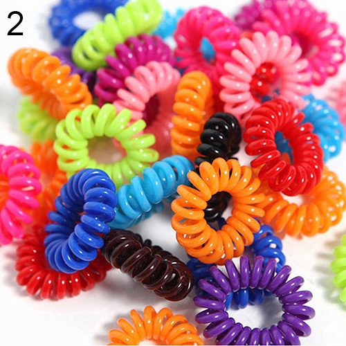 Bộ 10 dây buộc tóc co giãn bằng cao su cho nữ