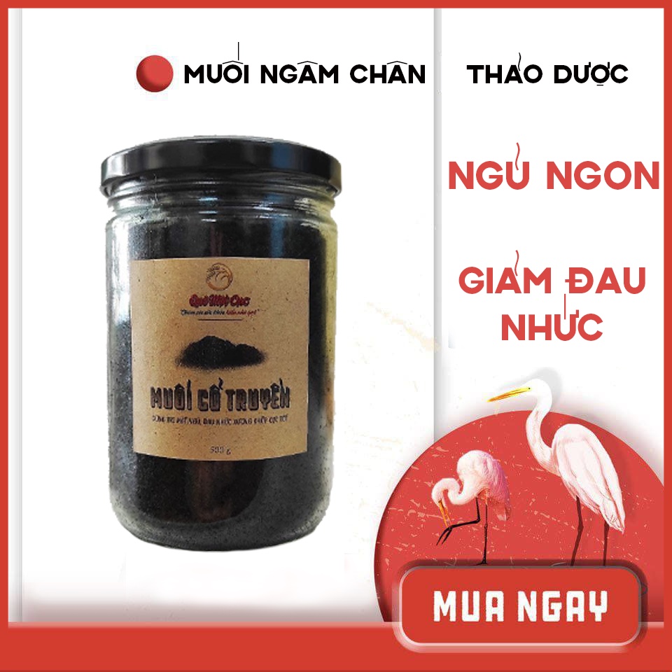 Muối ngâm chân thảo dược (CAO CẤP) dùng tại spa QUÊ MỘT CỤC 500g (handmade)