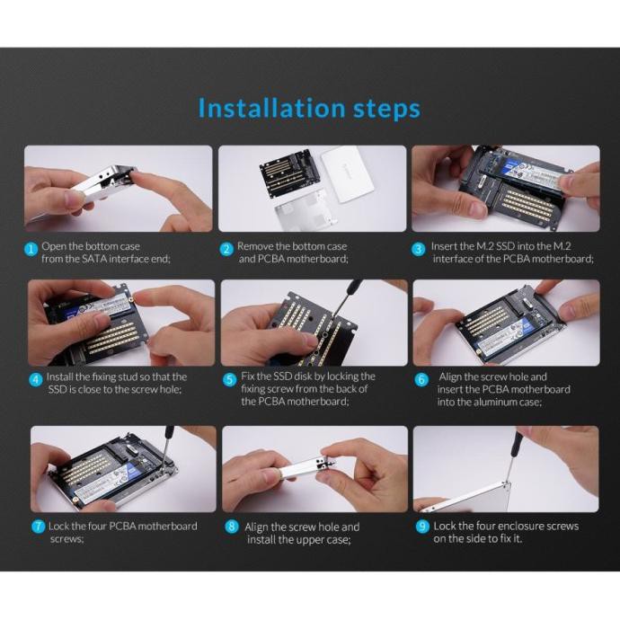 Bộ Chuyển Đổi Orico Ms2Ts Ssd M.2 2280 / 2242 / Msata Sang Sata | BigBuy360 - bigbuy360.vn