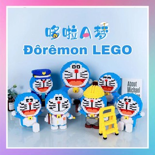 💙30CM Đôrêmon LEGO💙Lego khối xây dựng các hạt nhỏ lắp ráp cho trẻ em Doraemon Lego Lego xếp hình ba chiều khó cho bé trai và bé gái để giải nén đồ chơi thủ công