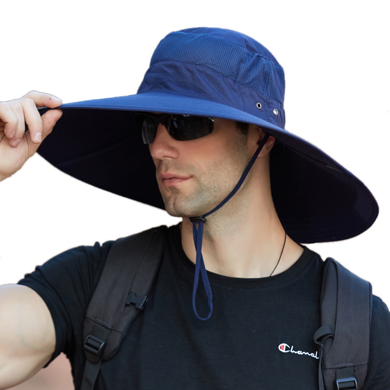 Nón Vành Rộng Chống Nắng Chống Nước Thoáng Khí Tiện Dụng Cho Nam
