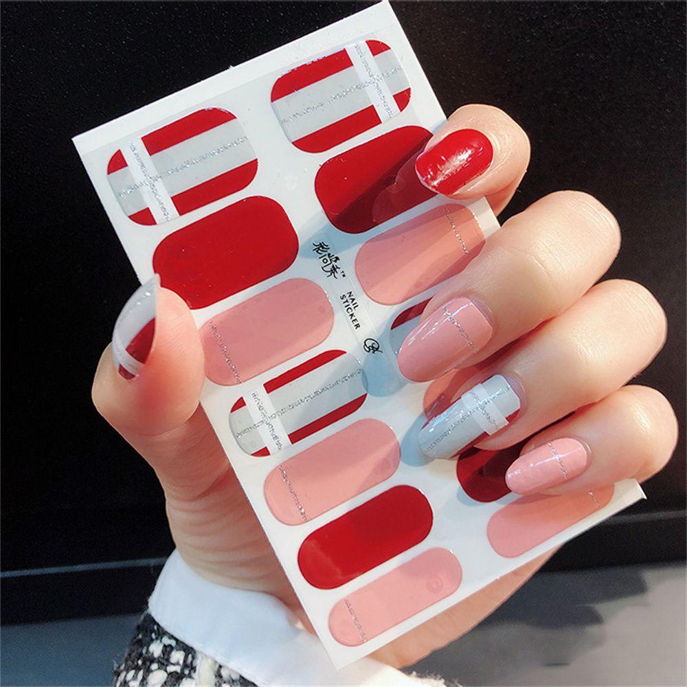 HS Miếng Dán Trang Trí Móng Tay Tự Dính Tiện Dụng