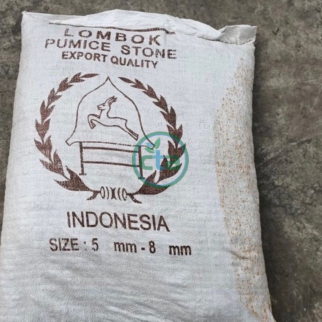 Đá bọt Pumice nhập khẩu Indo chiếc lẻ túi zip 1kg dùng trồng cây