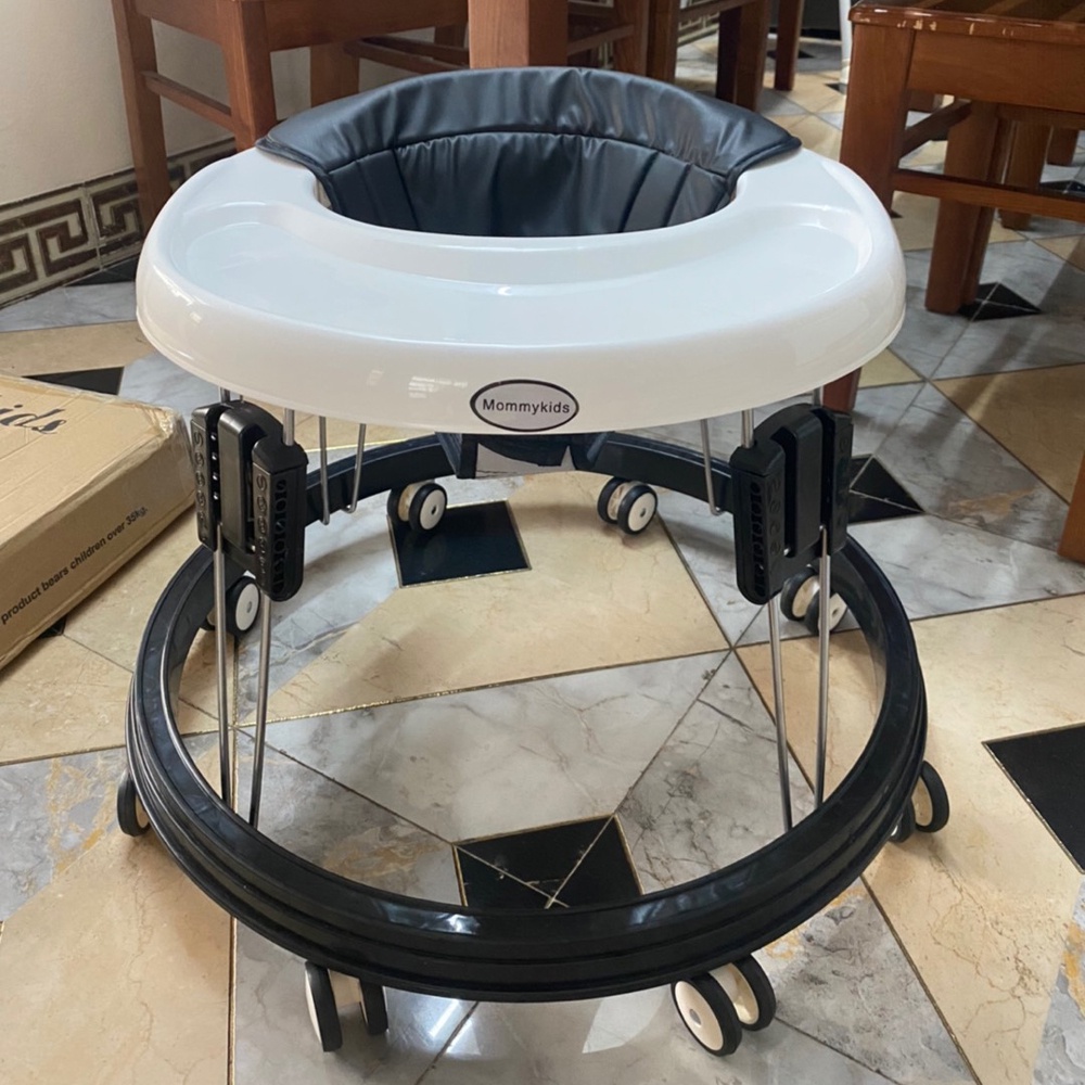 [☀️𝐇𝐎𝐓𝐓] XE TRÒN TẬP ĐI CHO BÉ KIÊM XE ĂN DẶM, XE MOMMY KIDS ĐIỀU CHỈNH 5 ĐỘ CAO