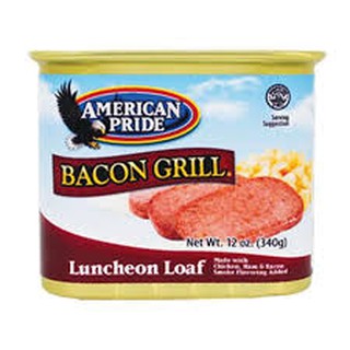Thịt Hộp Xông Khói Bacon Grill American Pride Mỹ 340g