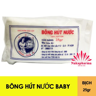 Bông Hút Nước Baby 25g – Bông y tế 100% cotton