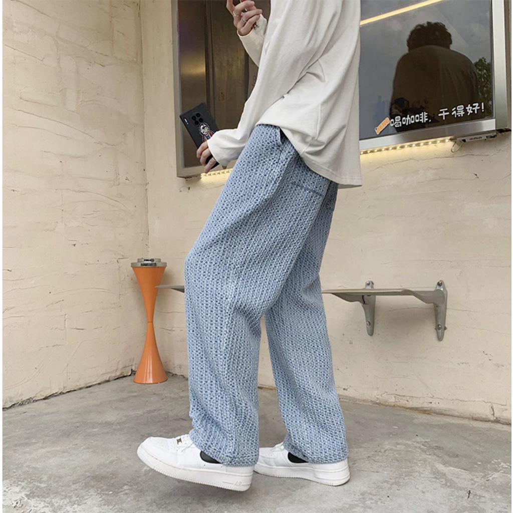 Quần jean Baggy ống suông rộng, Quần bò nam, nữ S01 hottrend hàn quốc 2021