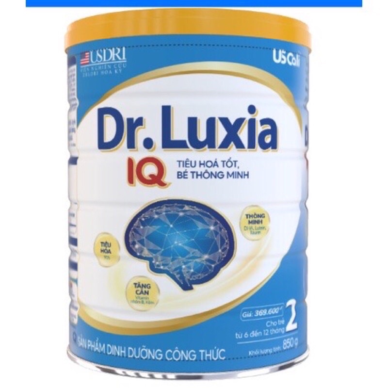 Sữa bột Dr. Luxia IQ 1, 2, 3, 4. 850g