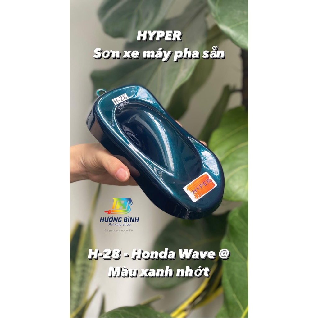 Sơn ôtô, xe máy HYPER H28 màu Xanh Nhớt (Lon 1 lít)