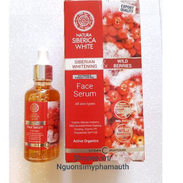 Serum trắng da Natura Siberica Nga _Serum Siberica