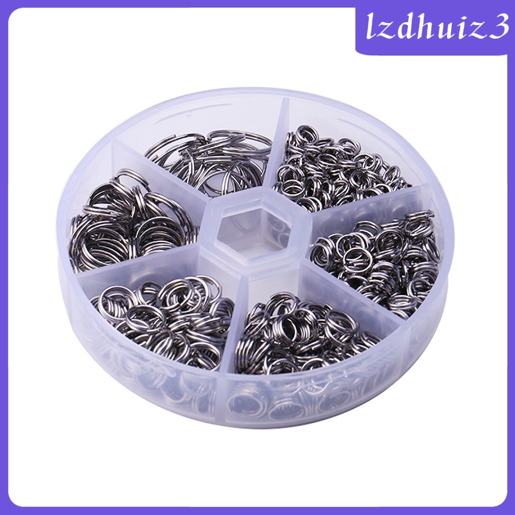 Set 600 Khoen Móc Chìa Khóa Bằng Hợp Kim Kẽm Tiện Dụng