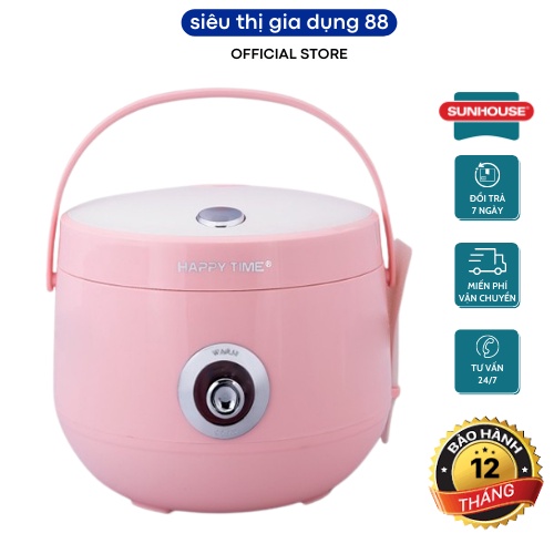 Nồi cơm điện SUNHOUSE Happytime 1.8 Lít có 3 màu lòng nồi chống dính siêu bền giữ nhiệt tốt nấu cơm nhanh