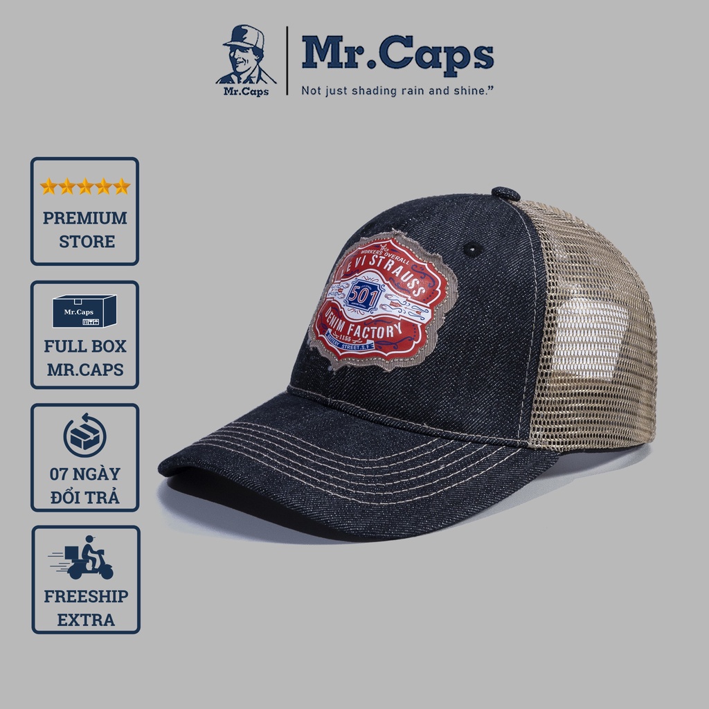 Nón nam nữ Levis - Mũ lưỡi trai thời trang unisex form thể thao Hàn Quốc vải kaki lưới cao cấp ôm đầu Mrcap Store LVS02