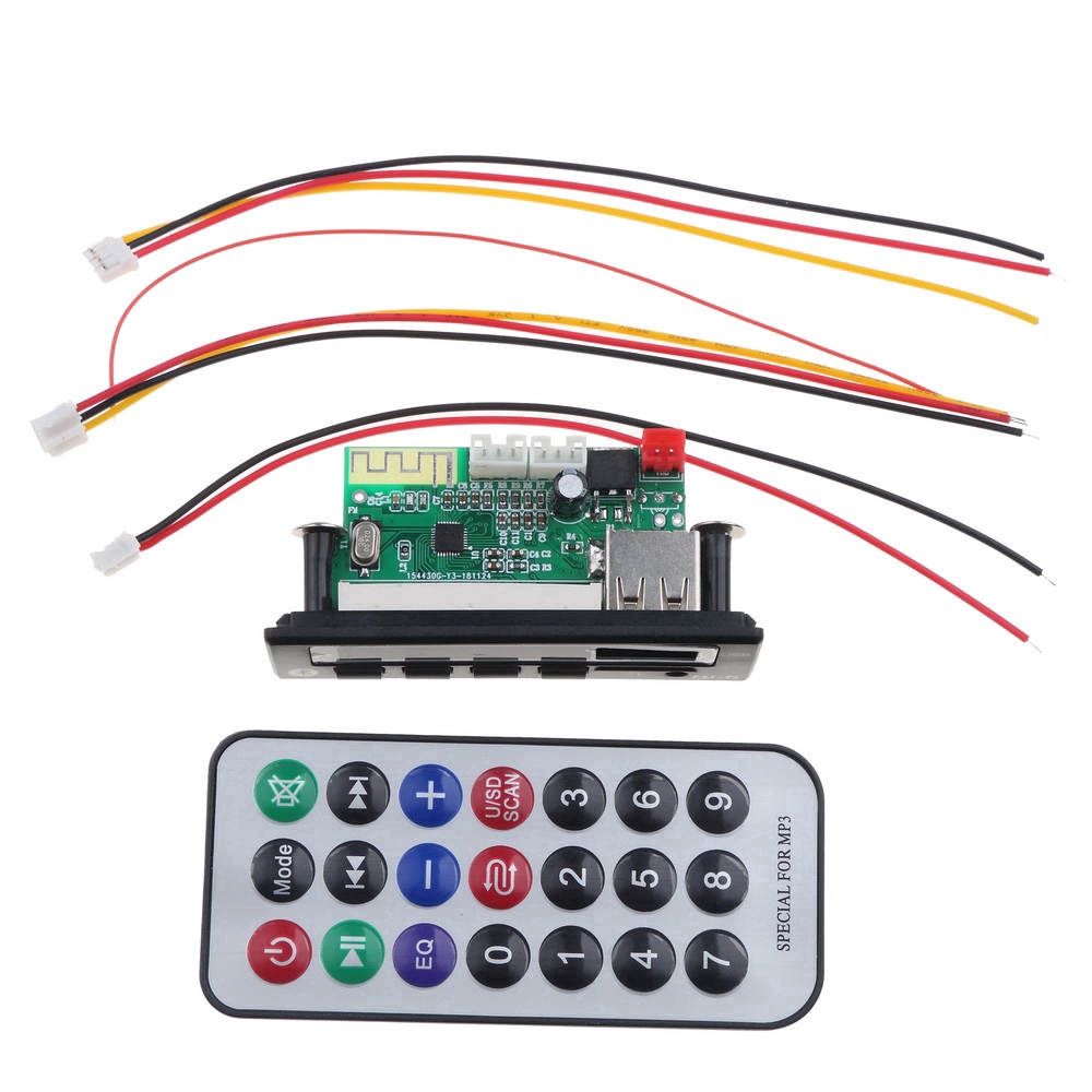 Mô đun giải mã âm thanh Bluetooth không dây WMA WAV 5V 12V cho xe hơi