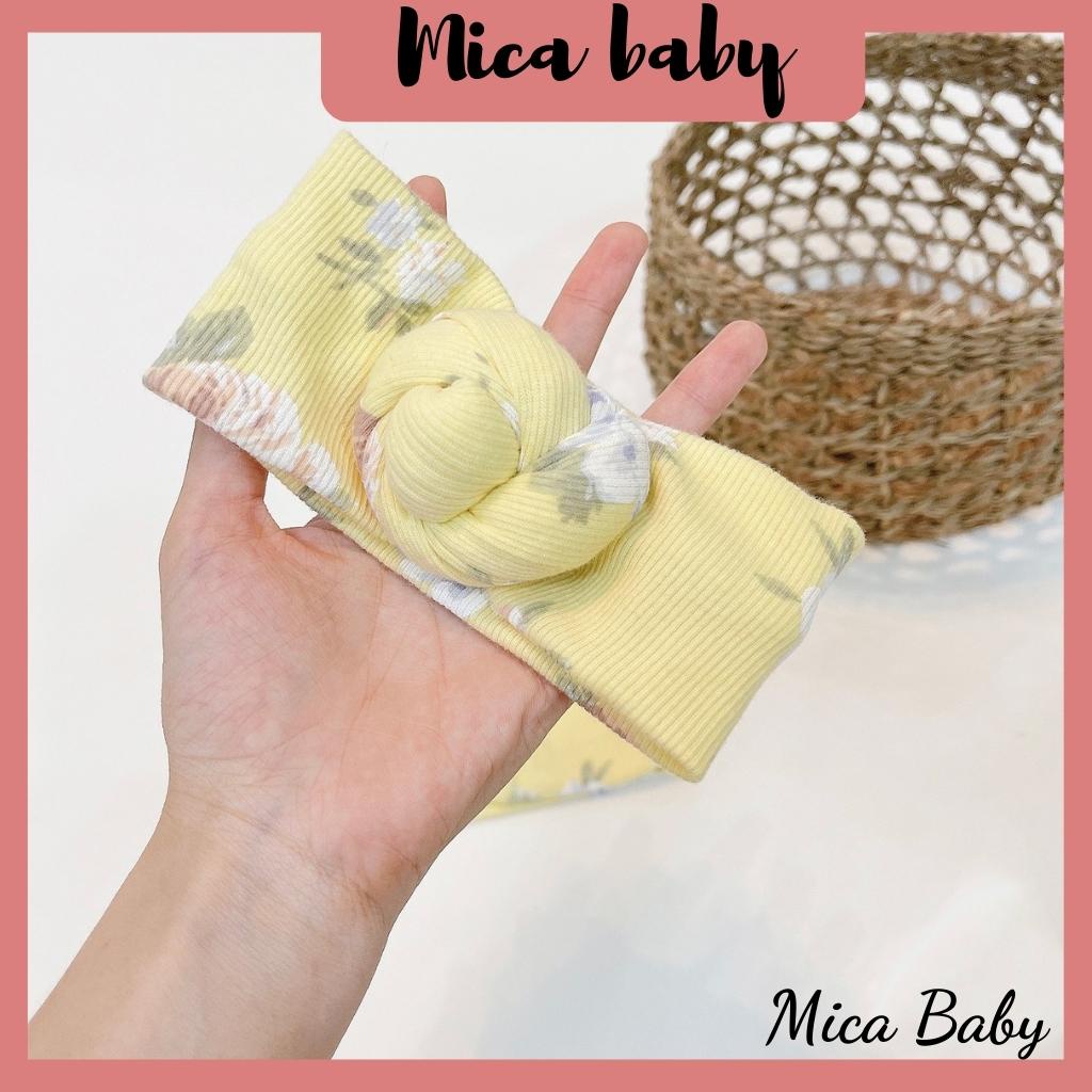 Băng đô mềm mại thoáng khí bản xoắn ốc dễ thương cho bé Mica baby BD05