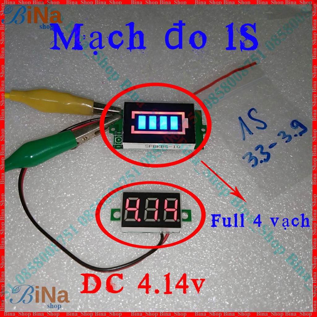 Mạch báo năng lượng pin 1S 2S 3S 4S 5S 6S 7S dạng vạch