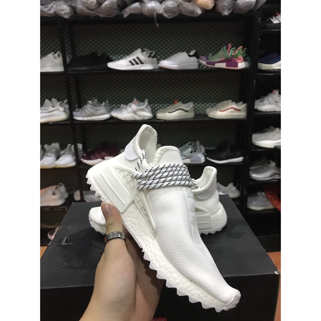 >ẢNH THẬT-HÀNG THẬT< Giày sneaker Human full trắng nam nữ