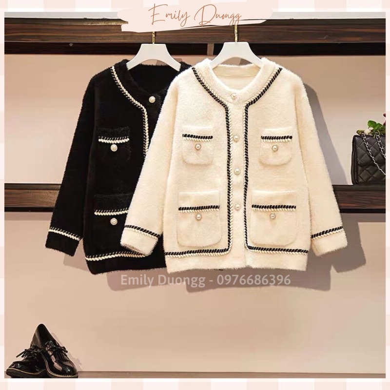 Áo lông thỏ Quảng Châu - freesize - 2 màu trắng và đen