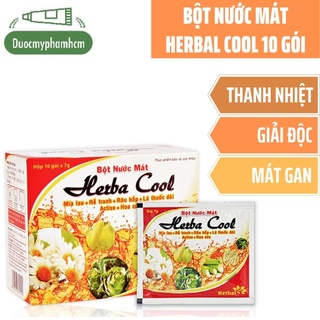 Bột Nước Mát Herba Cool-Thanh Nhiệt, Giải Độc, Mát Gan ( hộp 10 gói x 7g)