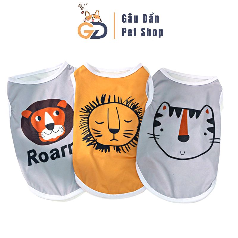 Áo Cho Chó Mèo - Áo Xuân Hè Lion Ngộ Nghĩnh Cho Chó Mèo