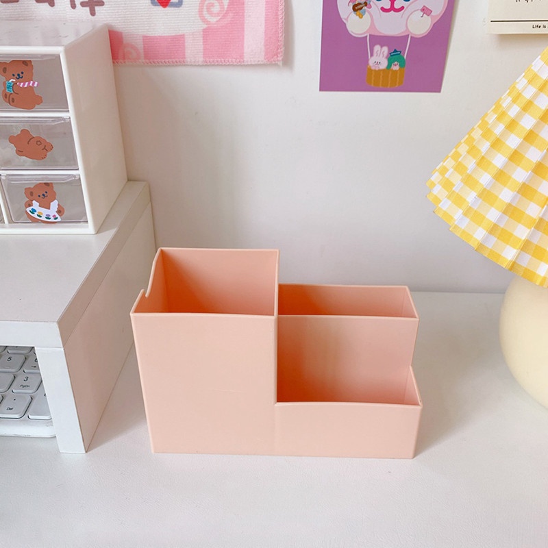 Hộp đựng bút/điện thoại để bàn bằng nhựa nhiều màu sắc đa năng