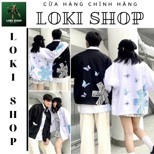 Áo Khoác Dù Chống Dành Cho Nam Cho Nữ LOKI SHOP Có 2 Màu Unisex Form Rộng In Hình Banawa Jacket