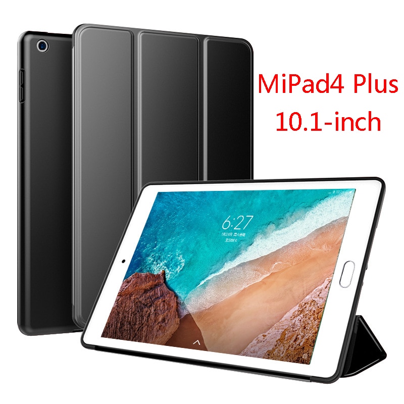 Ốp lưng  Xiaomi mi pad 4 plus 10.1 inch Bao da silicon thời trang cho PU Leather Flip Cover MIPAD 4  8'' Sleeve