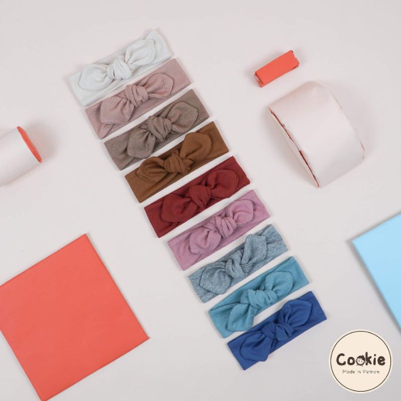 Cookie - Khăn turban đủ màu đáng yêu cho bé gái freesize