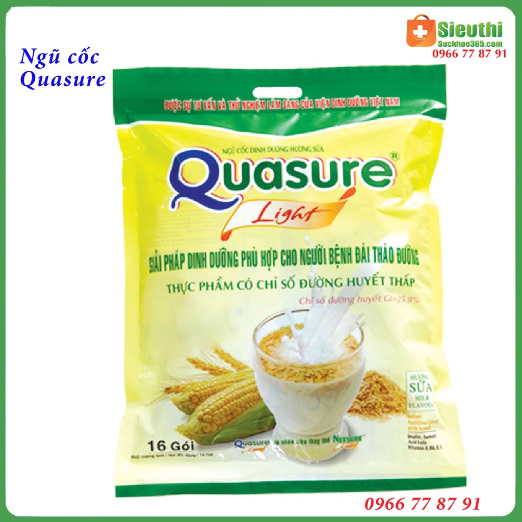 Bột ngũ cốc Quasure Light gói 400g dành cho người tiểu đường ăn kiêng Siêu Thị Sức Khoẻ 365