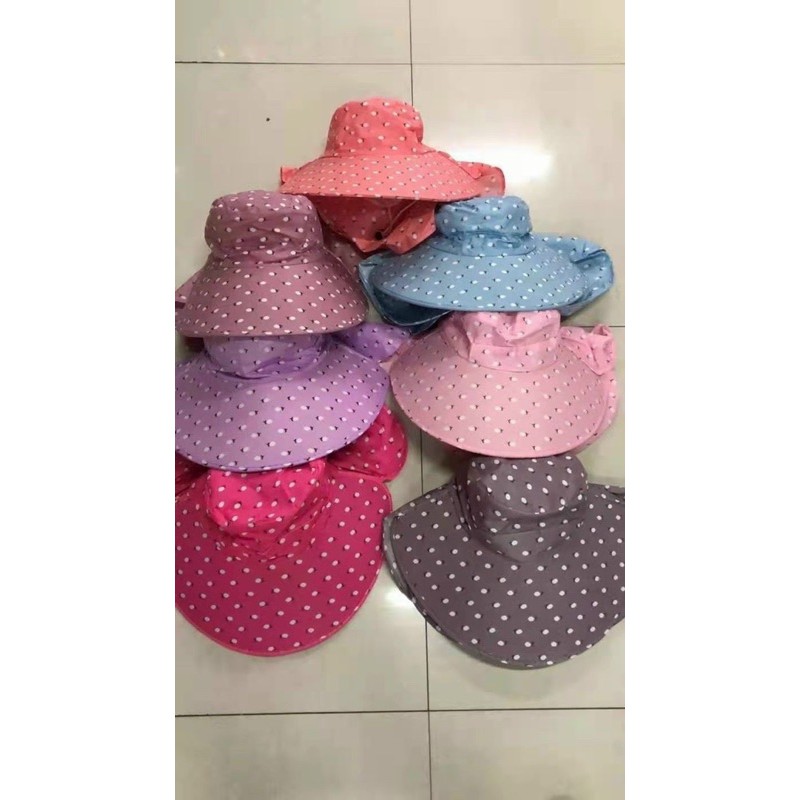 Mũ Vành Chống Nắng Kèm Khẩu Trang Thông Hơi 3in1