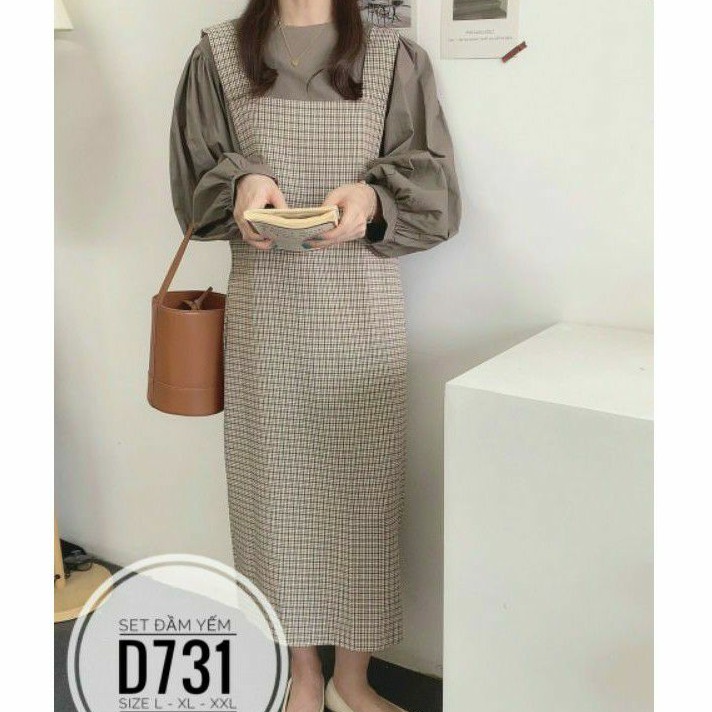 Set đầm yếm big size từ 60kg-90kg