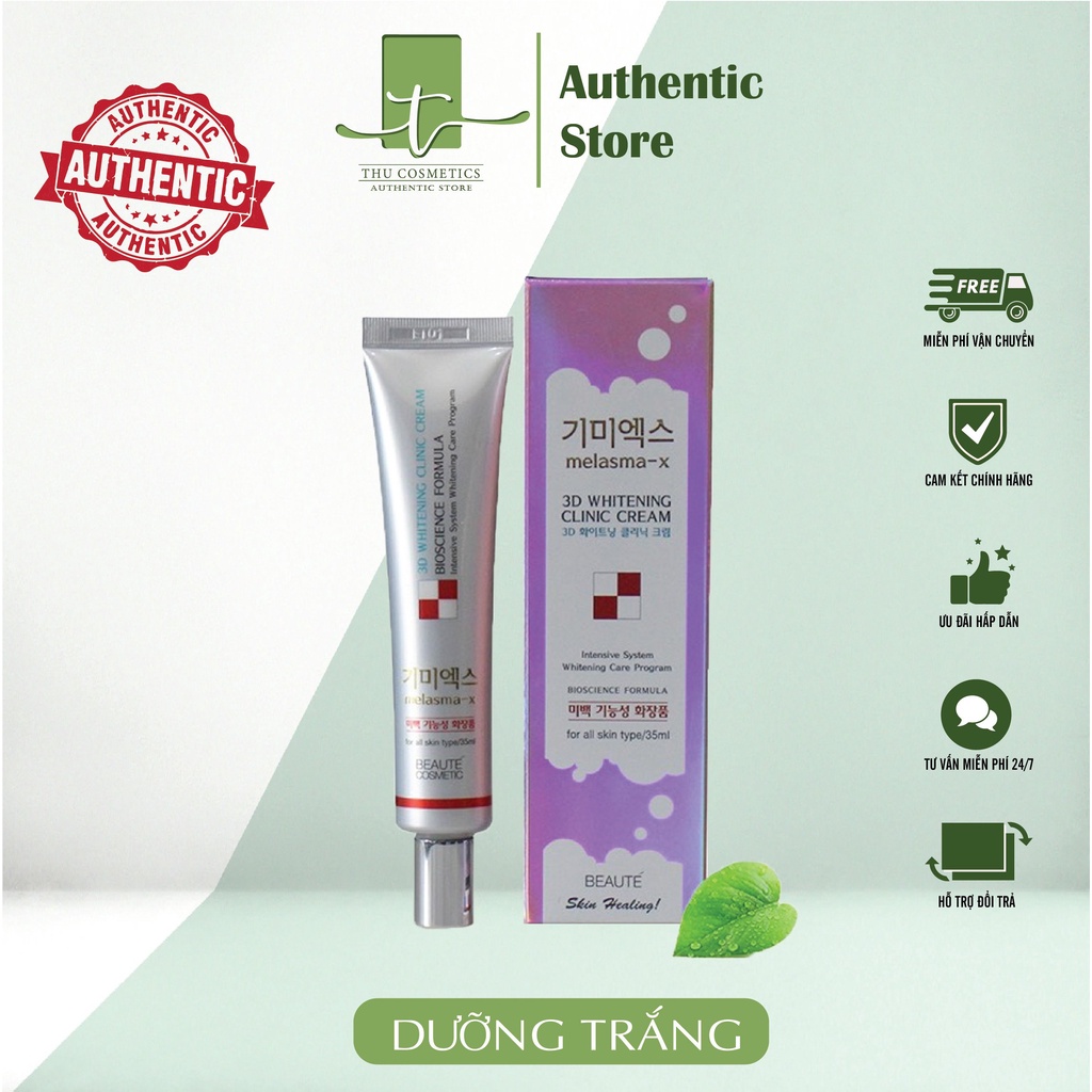 Kem Giảm Thâm Nám Và Tàn Nhang Melasma-X 3D Whitening Clinic Cream