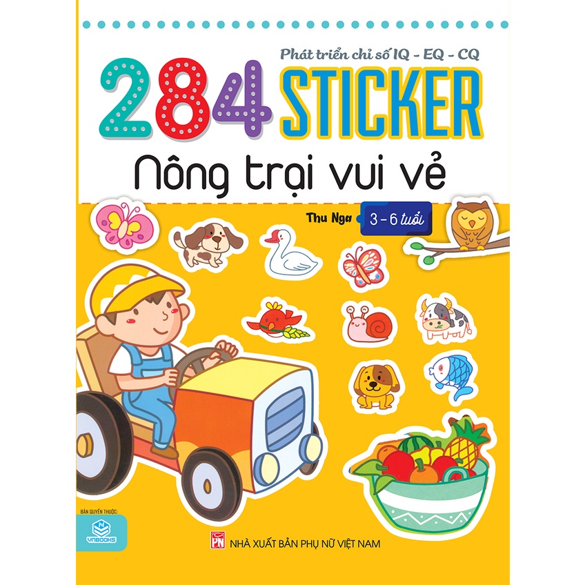 Sách 284 sticker nông trại vui vẻ 3 - 6 tuổi - ndbooks