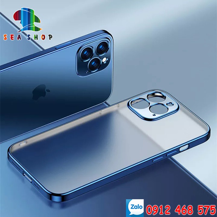 [ỐP BẢO VỆ CAMERA] Ốp lưng iPhone 6,7,8 Plus, XS Max, 11 Pro Max, 12 Mini - VIỀN BÓNG - LƯNG TRONG SUỐT | BigBuy360 - bigbuy360.vn