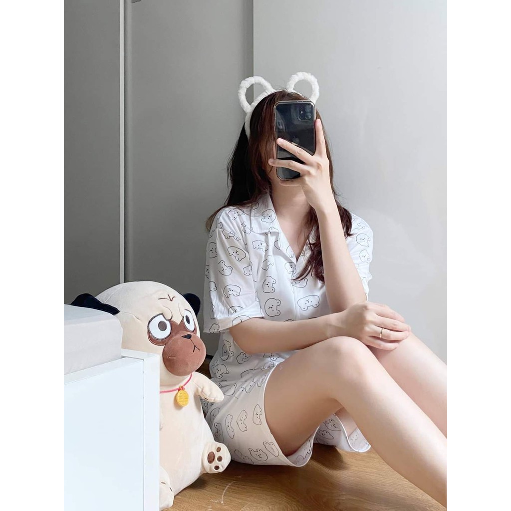 Bộ Ngủ Pijama Freesize Hoạt Hình Ulzzang Họa Tiết Xinh Xắn Dễ Thương Bộ Ngủ Hot Hit | BigBuy360 - bigbuy360.vn