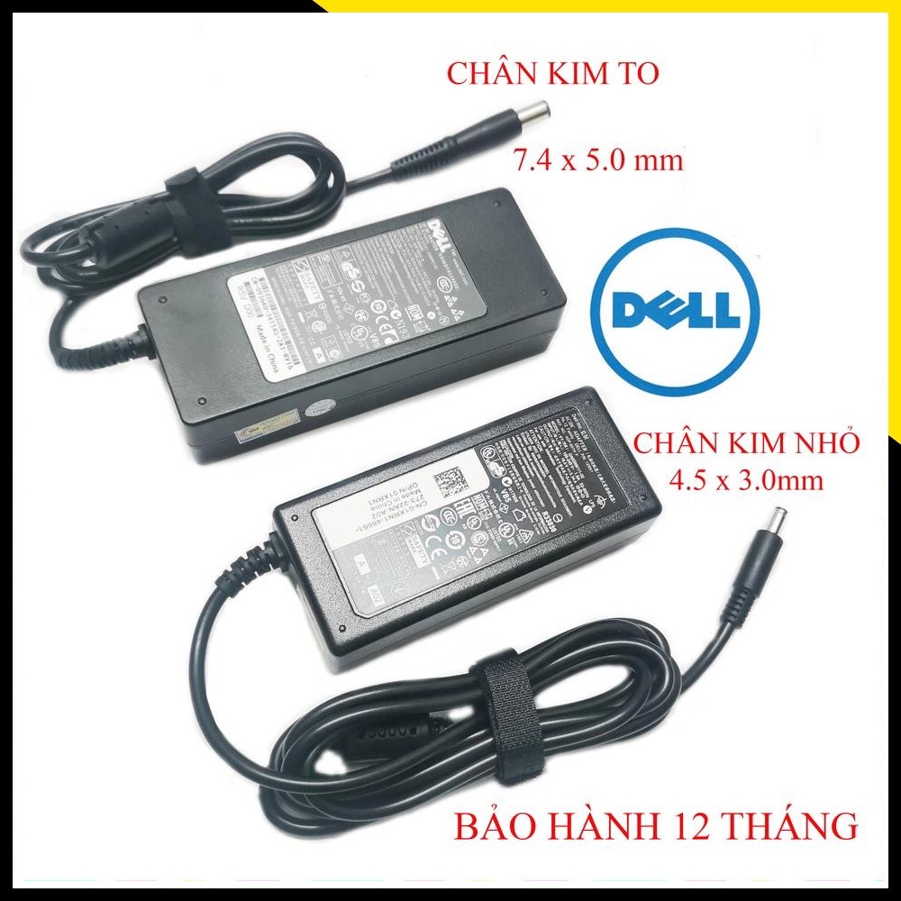 Sạc Laptop Dell chân kim to - chân kim nhỏ - 90w 65w 45w adapter dell zin