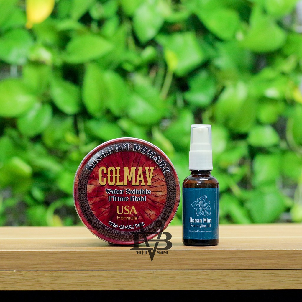 POMADE COLMAV Water Soluble Firme Hold 116gr vuốt tóc công nghệ Mỹ + Tặng Pre Styling Oil Ocean Mint 30ml V2