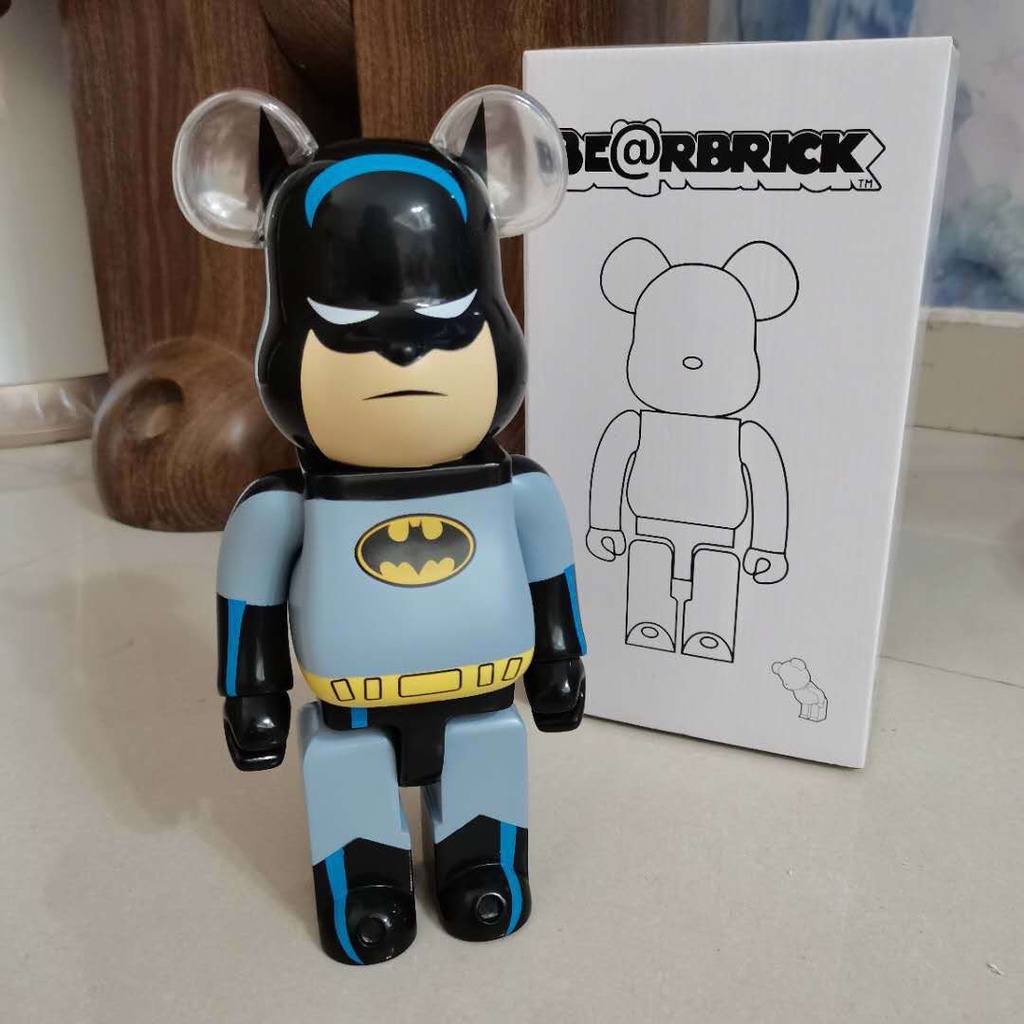 Bearbrick 400% enamel loạt hình con gấu bạo lực xây dựng khối gấu