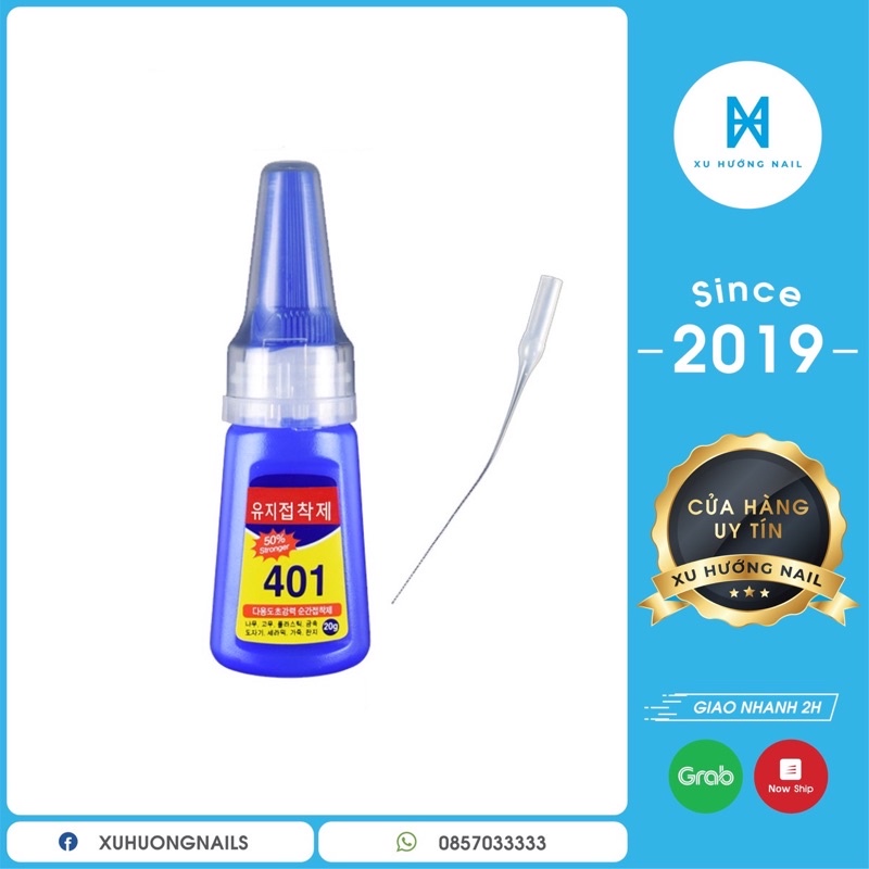 Keo 401 gắn móng, đính đá siêu chắc