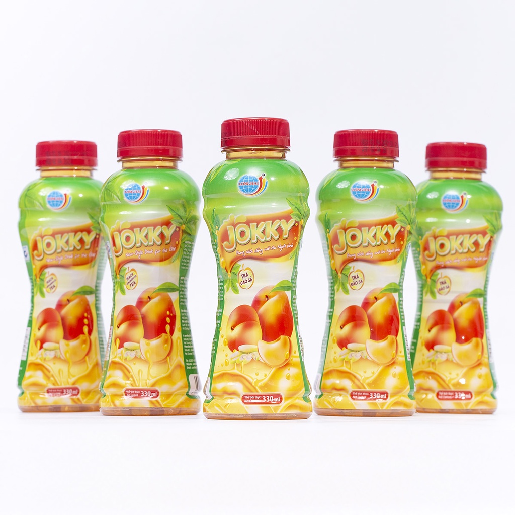 Trà Jokky đào sả Long Hải dung tích 330 ml