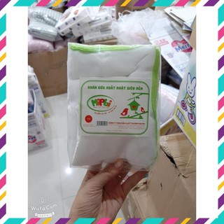 SET 10 KHĂN XÔ SỮA MIPBI XUẤT NHẬT(VIỀN XANH, VIỀN HỒNG)
