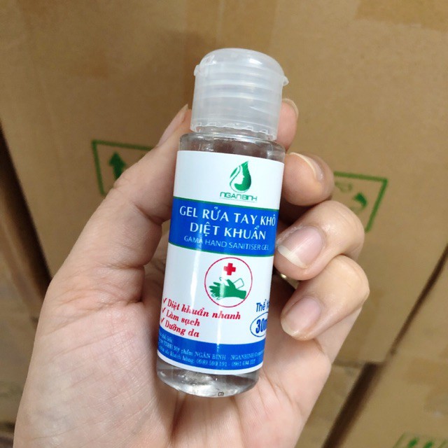 Gel rửa tay Ngân Bình, Gel rửa tay khô 30ml hàng chính hãng công ty