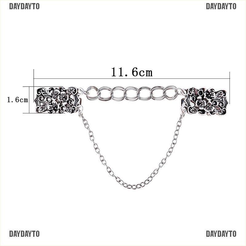 Ghim Cài Áo Hình Hoa Phối Dây Xích Thời Trang Cho Nữ