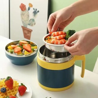 Càmen có quai giữ nhiệt 1.3 lit inox 304 cao cấp