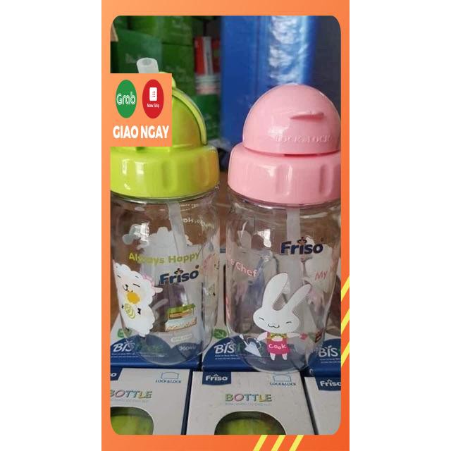 BÌNH NƯỚC LOCK & LOCK 360ML CÓ ỐNG HÚT - Hàng khuyến mãi của sữa Friso.