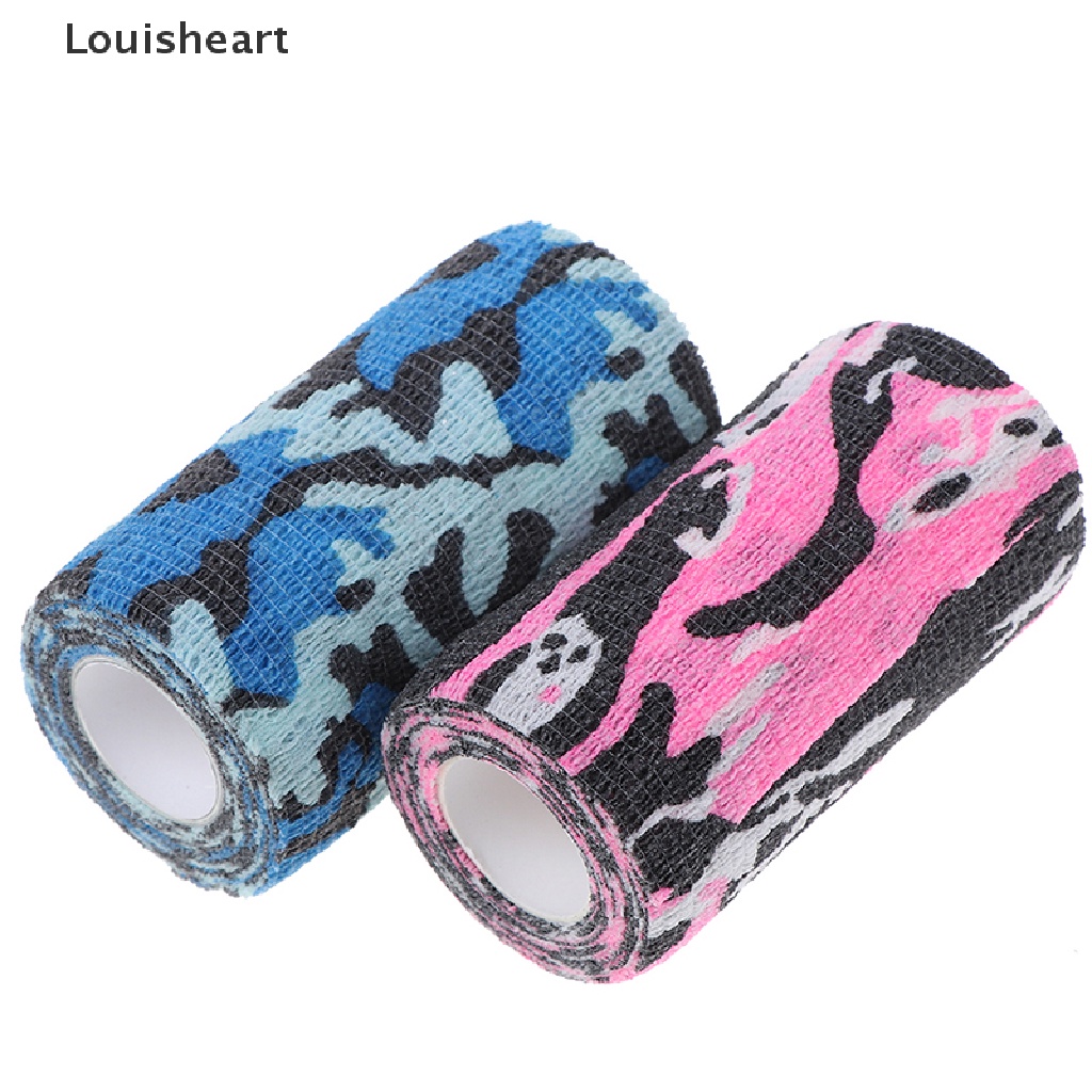 Louisheart 1Pc Outdoor Camo Gun Hunting Camping Camouflage Stealth Duct Tape Wrap 10cm*4.5m TFG