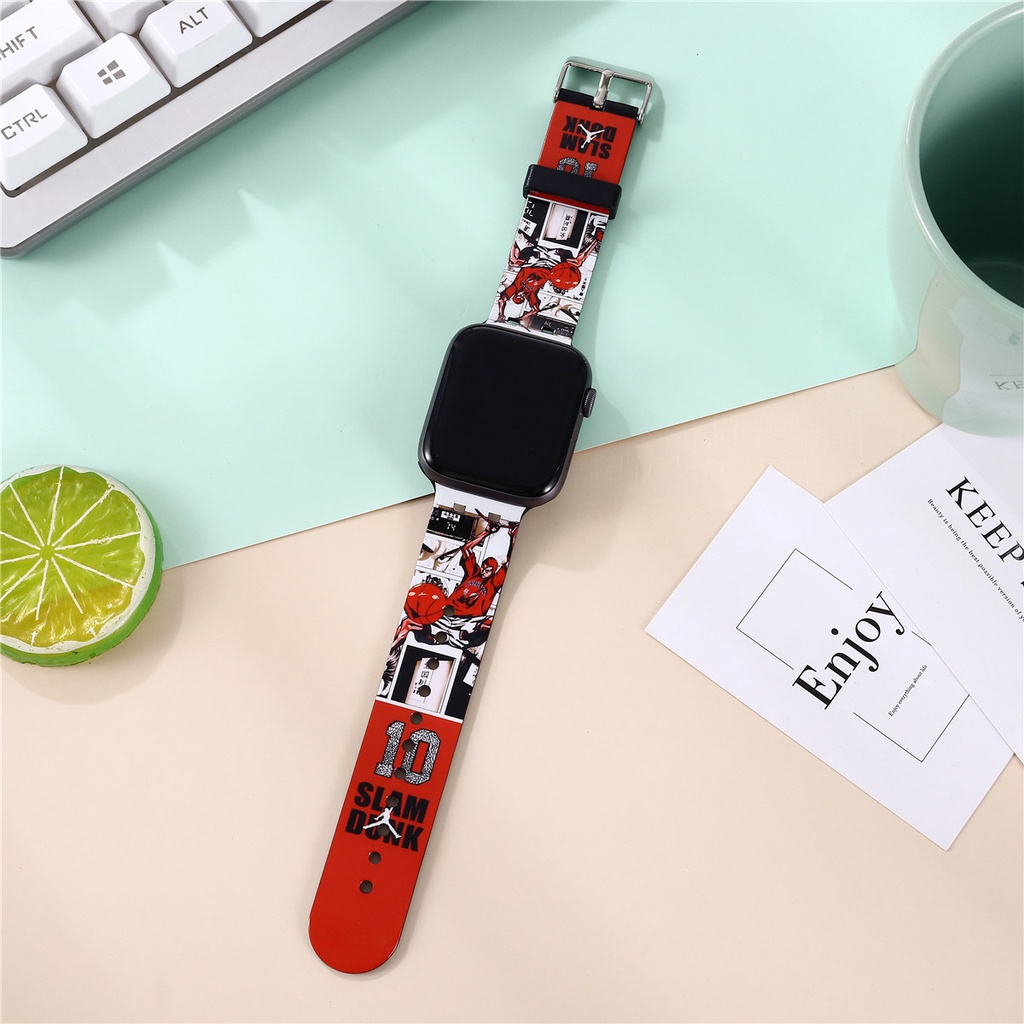 Dây Đeo Đồng Hồ apple watch Series 8 7 SE 6 5 4 3 2 1 Correa Thay Thế 38 40 41 42 44 45mm
