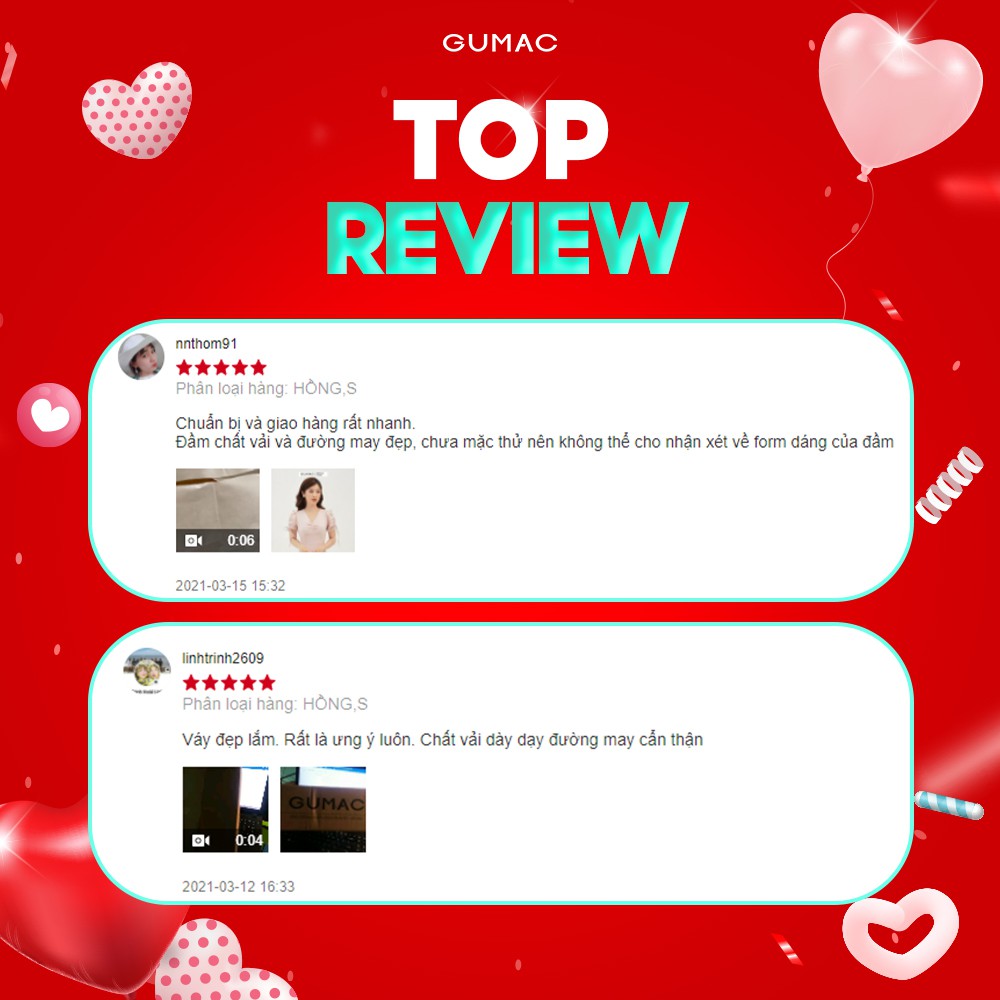 Đầm nữ dáng chữ A nhún ngực và tay GUMAC màu hồng thanh lịch, sang trọng DB322 | BigBuy360 - bigbuy360.vn