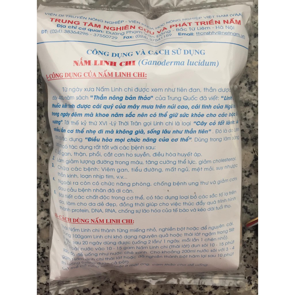 Nấm Linh chi thái lát 100g